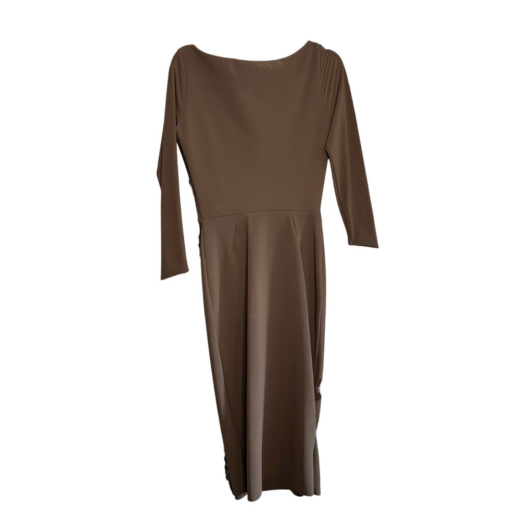 CHIARA BONI $868 Elma Long Sleeve Faux Wrap Cocktail Dress Size 42 (US Size - Picture 5 of 11